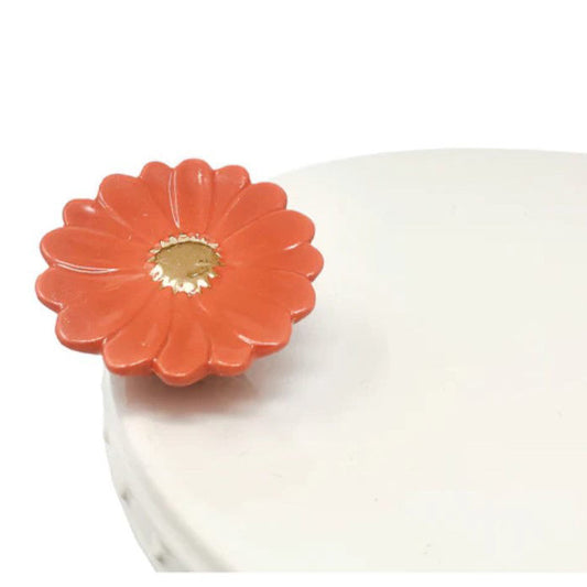 Nora Fleming Mini Retired Orange Gerber Daisy Flower