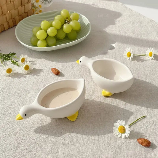 Goose Waddle Ceramic Dipping Dish