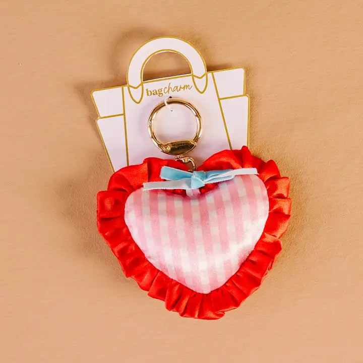 Berry Sweet Puffy Heart Charm