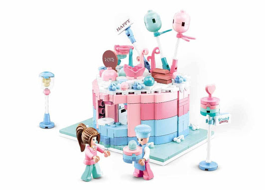 Food Court Candy House Building Brick Kit