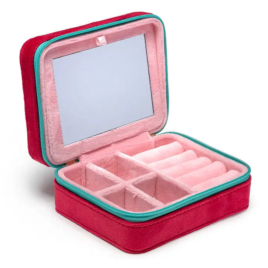 Strawberry Season Velvet Jewelry Case