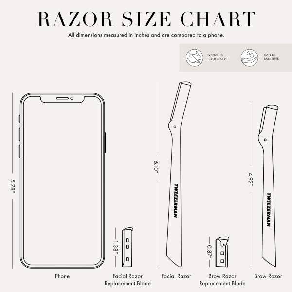 Tweezerman Stainless Facial Razor