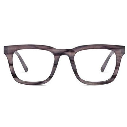Ramblin' Man Gray Horn Blue Light Reader Glasses by Peepers