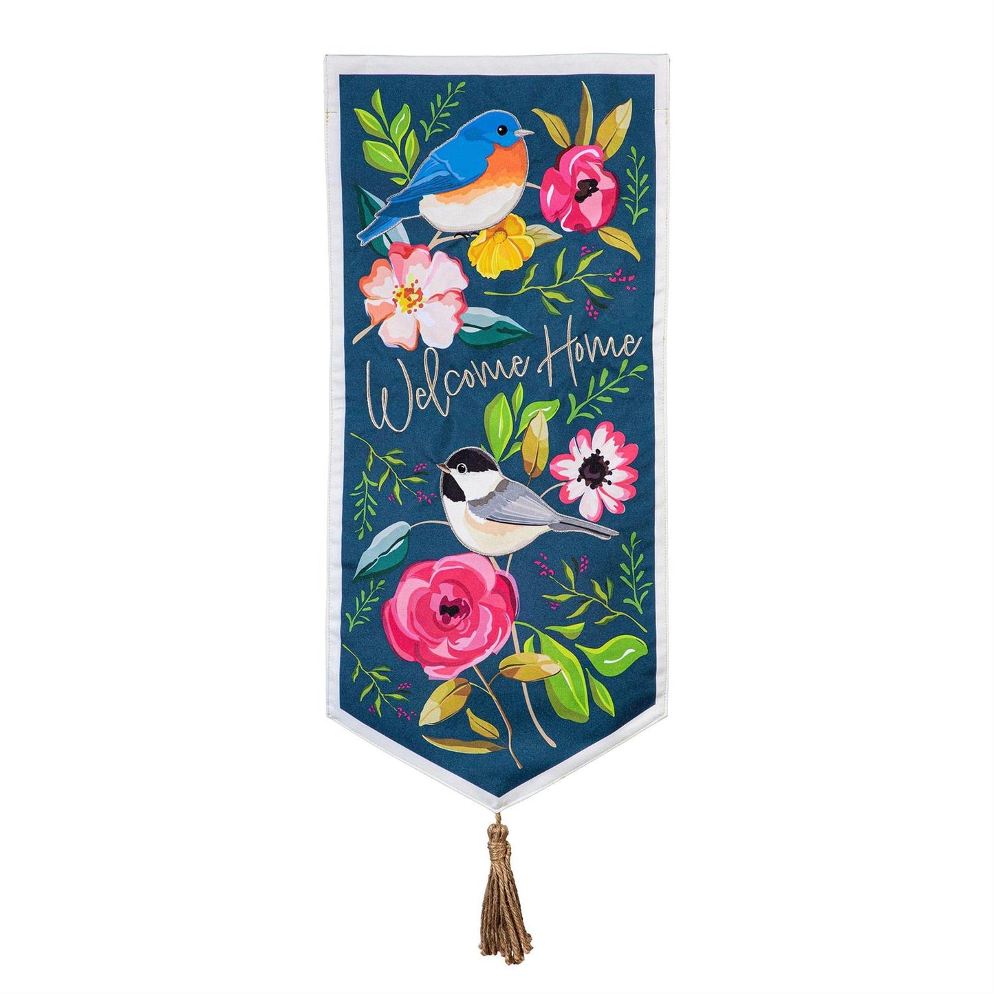 Welcome Home Songbirds Garden Flag