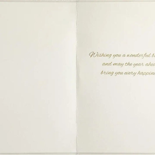 Laser Cut Floral Birthday Card