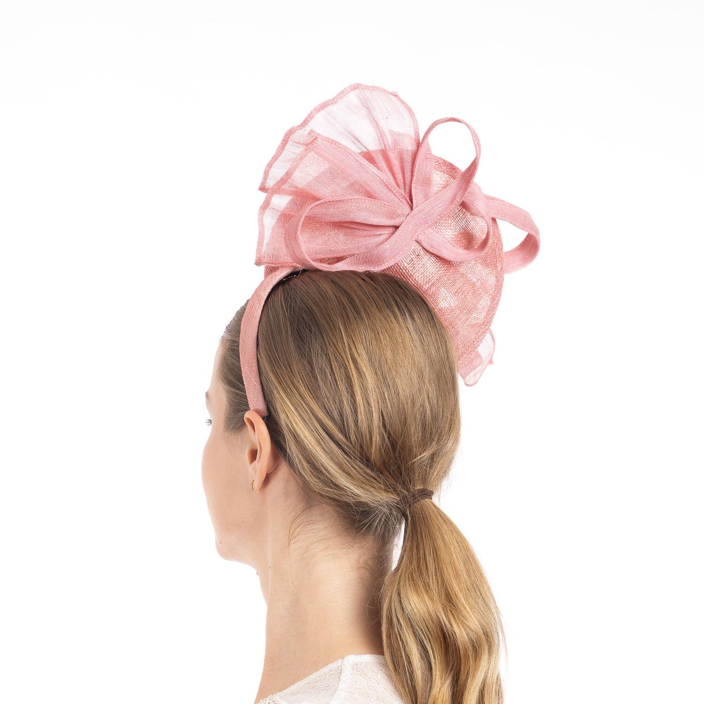 Round Sinamay Base Fascinator - Kentucky Derby wear