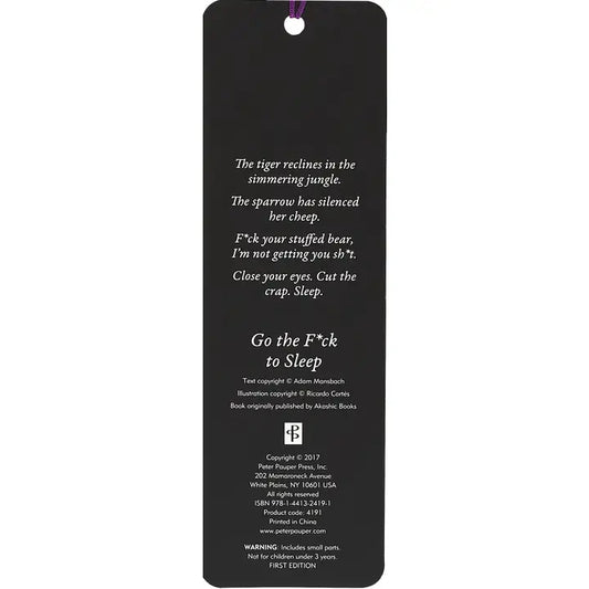 Go the F**k To Sleep Beaded Bookmark