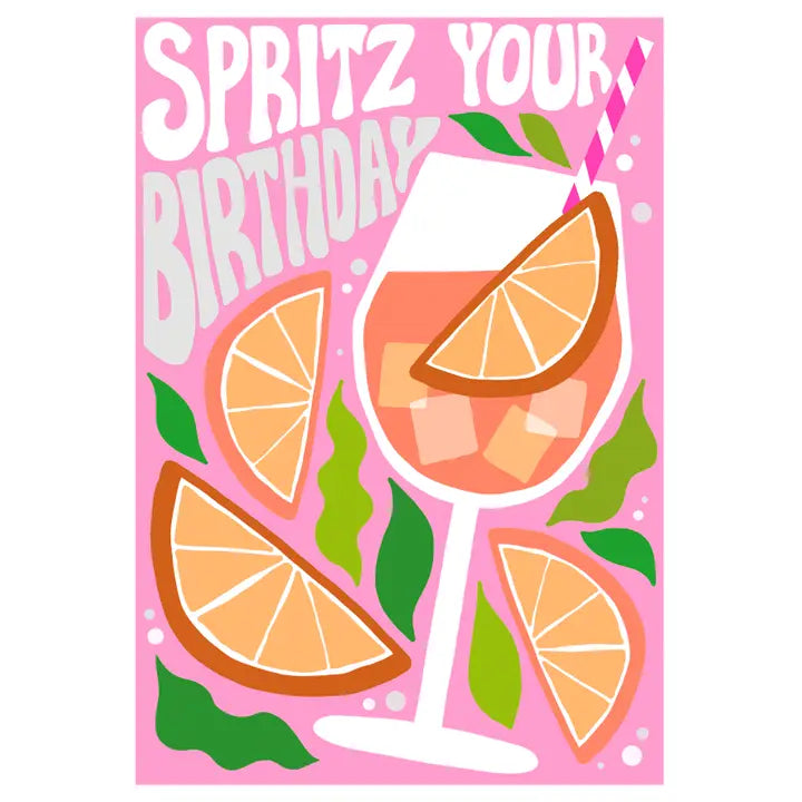 Birthday Spritz Greeting Card Paper Salad