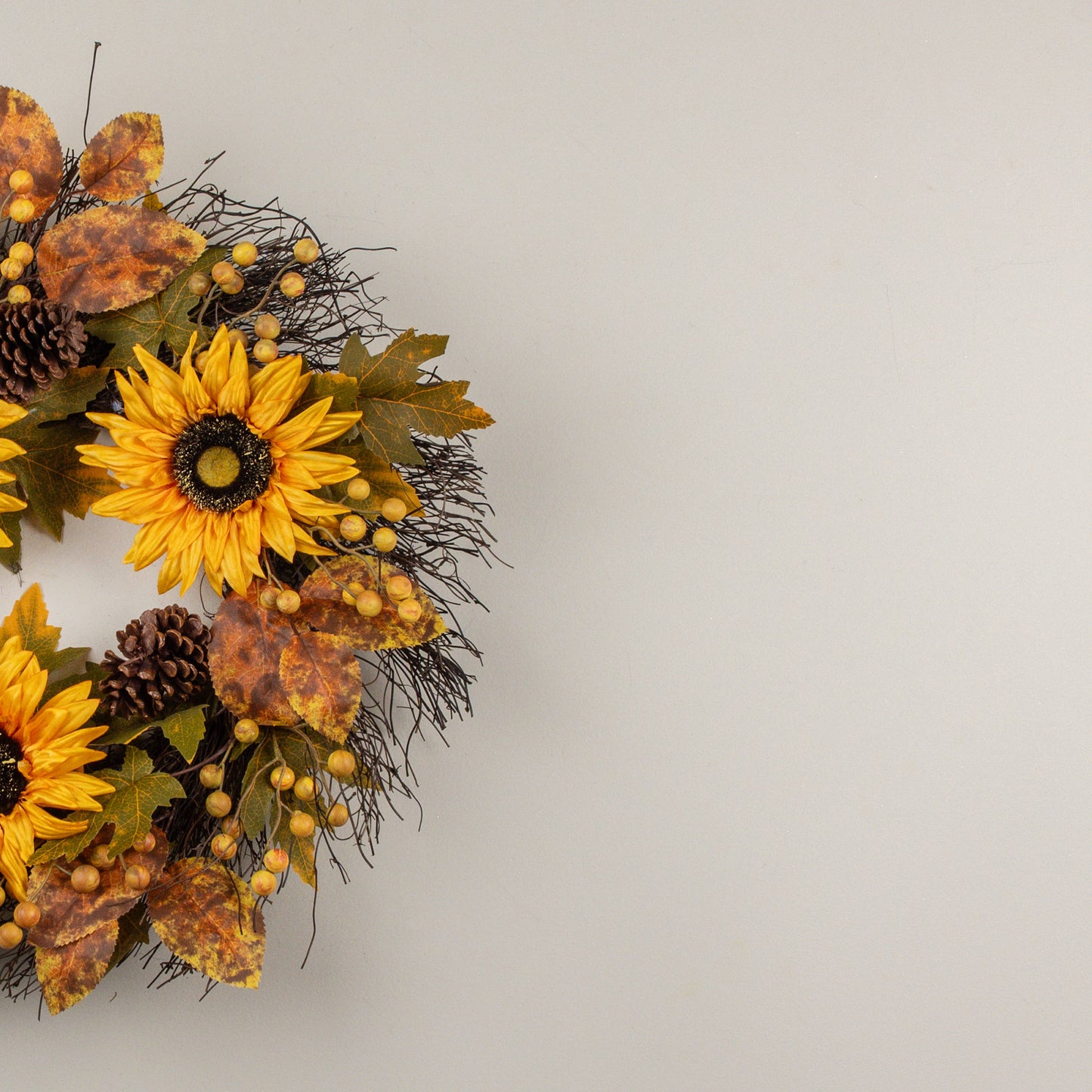 Autumn Sunflower Fields Wreath
