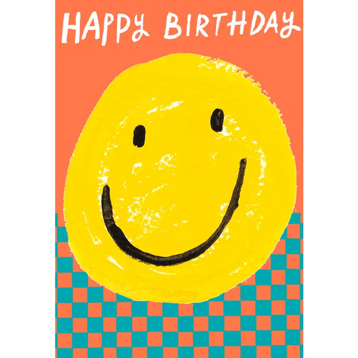Birthday Smiley Face Greeting Card Paper Salad