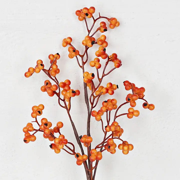 20in Spray-Orange Red Pepperberry