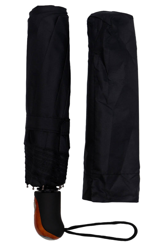 Black Auto Open Compact Umbrella