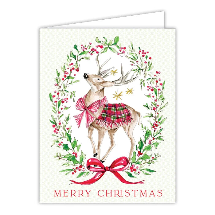 Reindeer Wreath Greeting Card Box Set