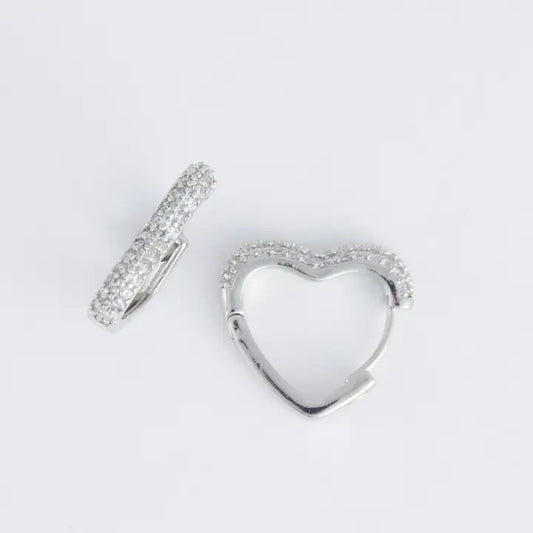 Heart Hoop Earrings