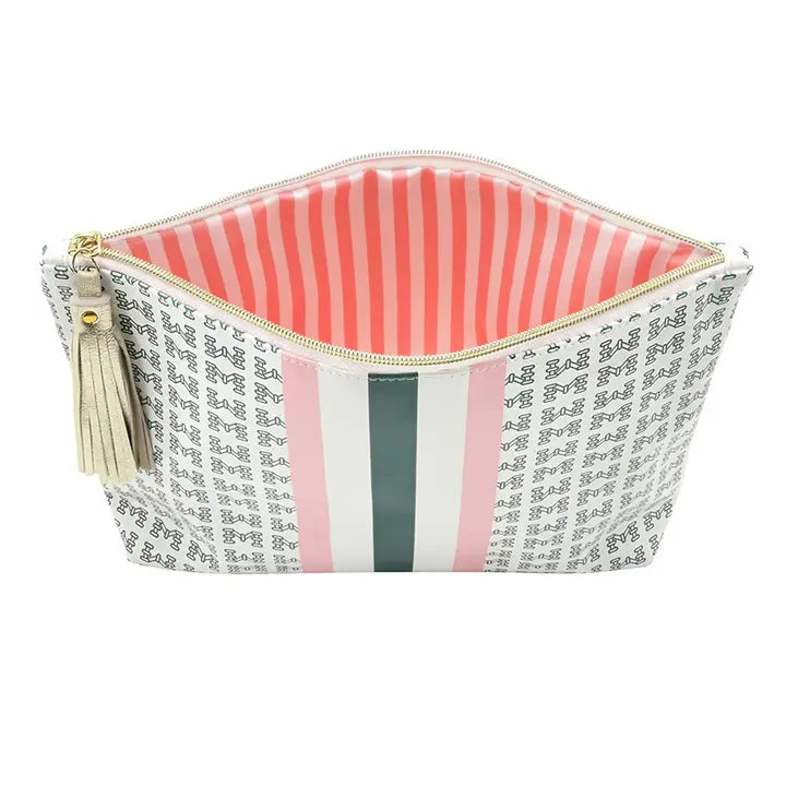 Oil Cloth Pouch - Tiles