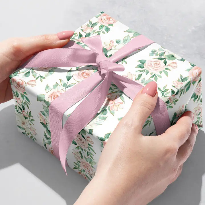 Pink Roses - Gift Wrap Rolls