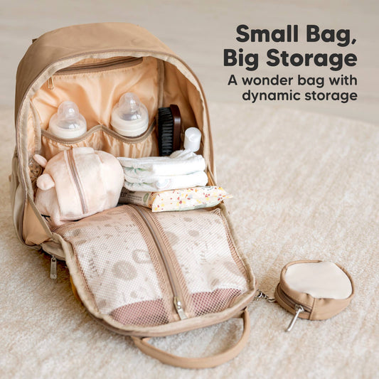 Play Diaper Bag Backpack: Latte
