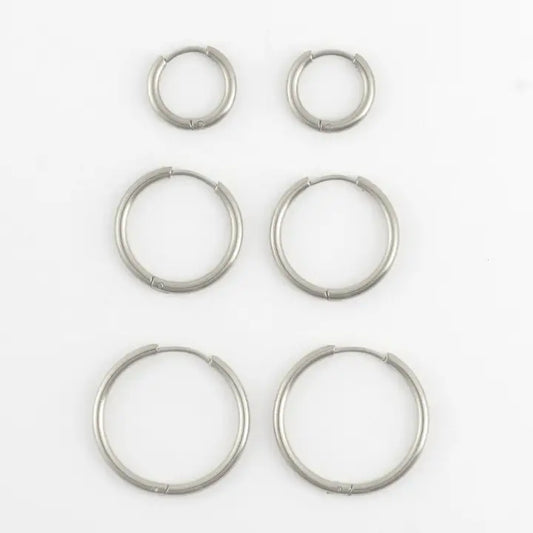Classic Hoop Earring Trio