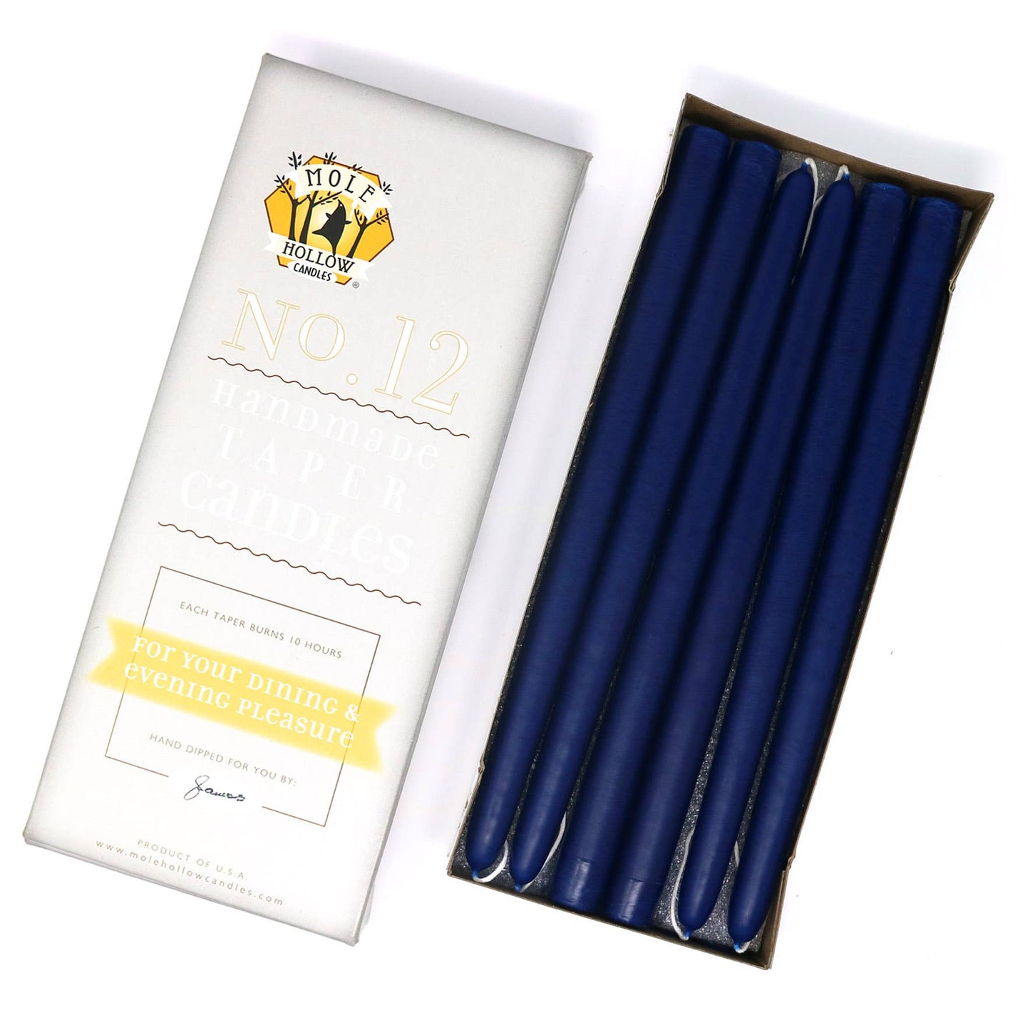 Cobalt Blue - Taper Candles