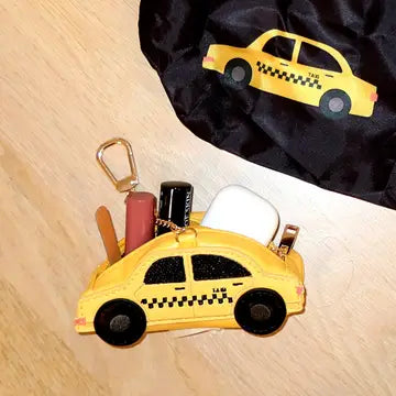 Taxicab 2 in 1 Bag Charm & Reusable Shopping Bag