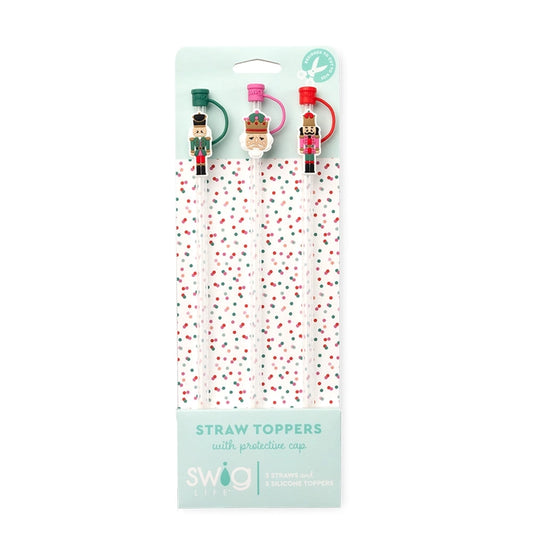 Classic Nutcracker Straw Topper Set