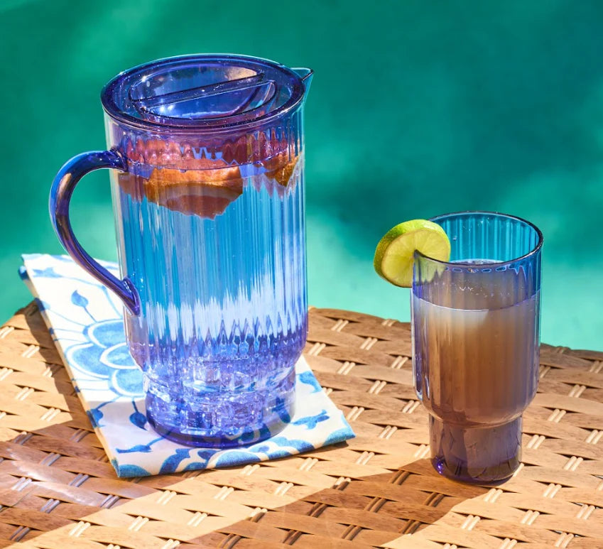 Sophistiplate Cobalt Blue Acrylic Drink Ware