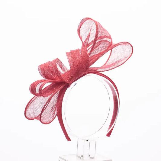Sinamay Double Bow Fascinator