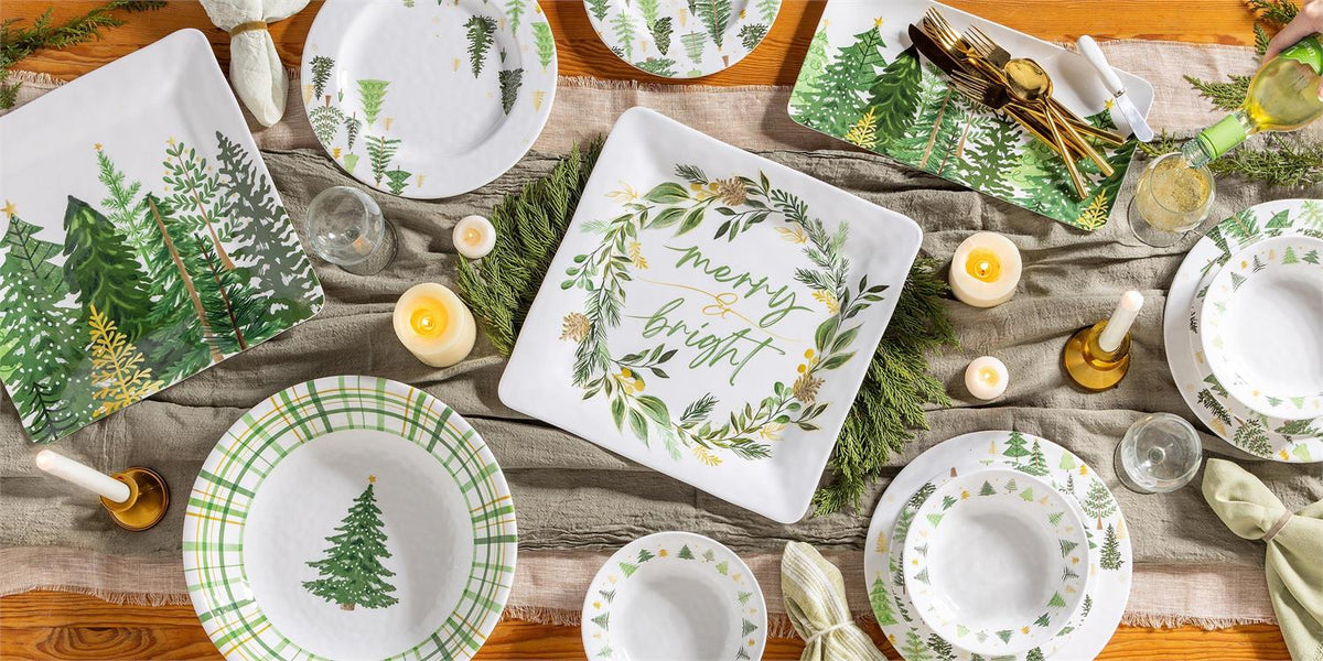 Shades of Emerald Square Platter