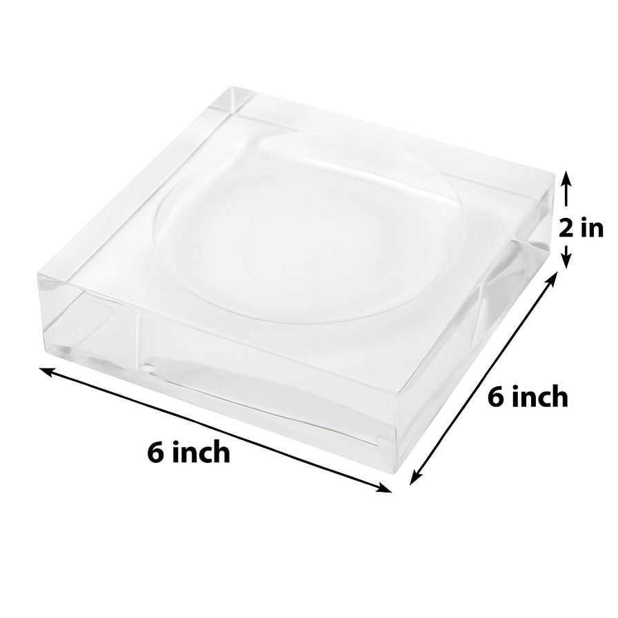 Mahjong Abstract Petal Acrylic Catchall Dish