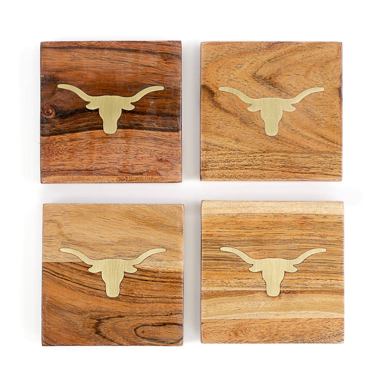 Longhorn Wood Coasters