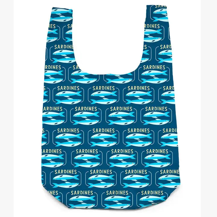 Bag Charm Reusable Shopper Bag Sardines