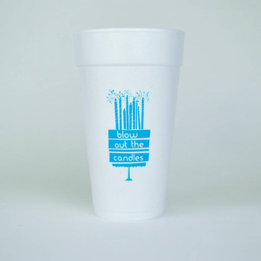 Birthday Cake Styrofoam Cups