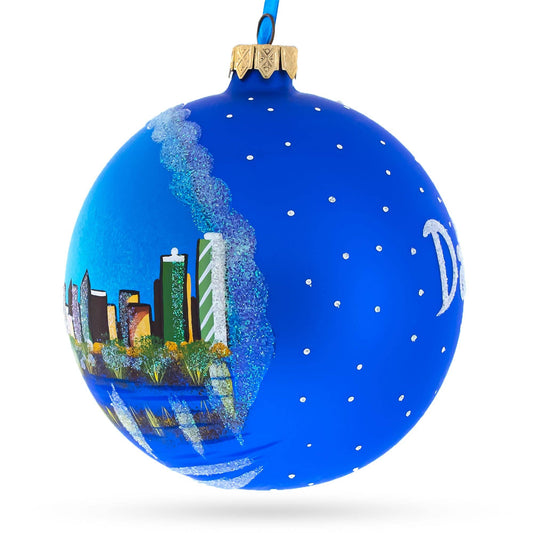 Dallas, Texas Glass Ornament