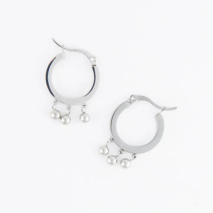 Drop Hoop Earrings