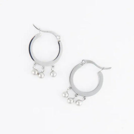 Drop Hoop Earrings
