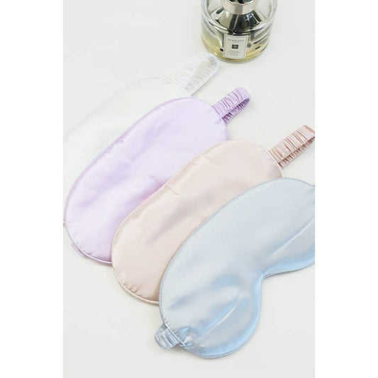 Solid Silk & Satin Eye Mask