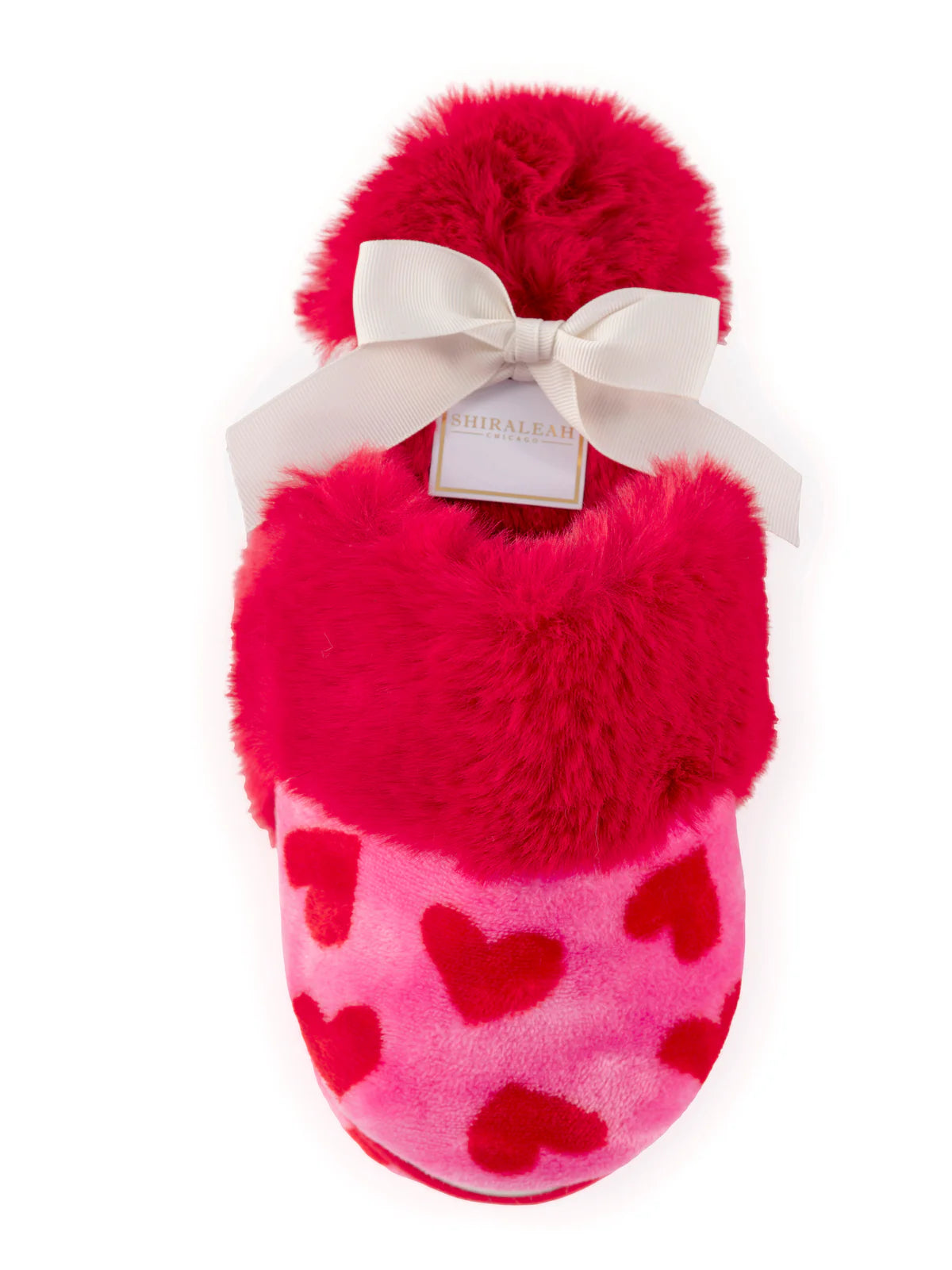 Shiraleah Felicity Hearts Slippers - Red