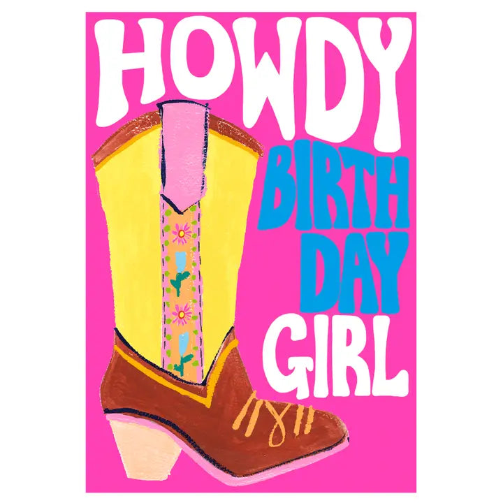 Birthday Howdy Greeting Card Paper Salad