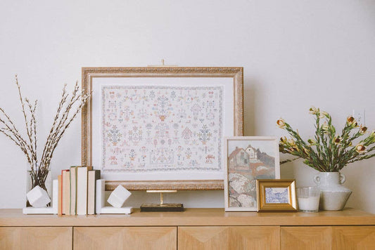 Griet Ruwen Tapestry Sampler Framed Art