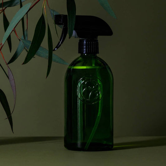 Green Apothecary Glass Bottle Spray Trigger
