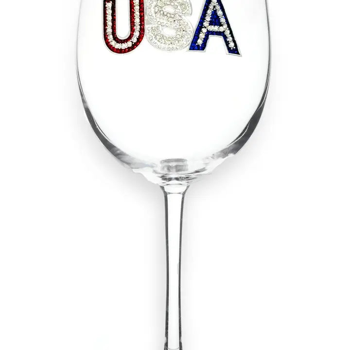 USA Stemmed Wine Glass
