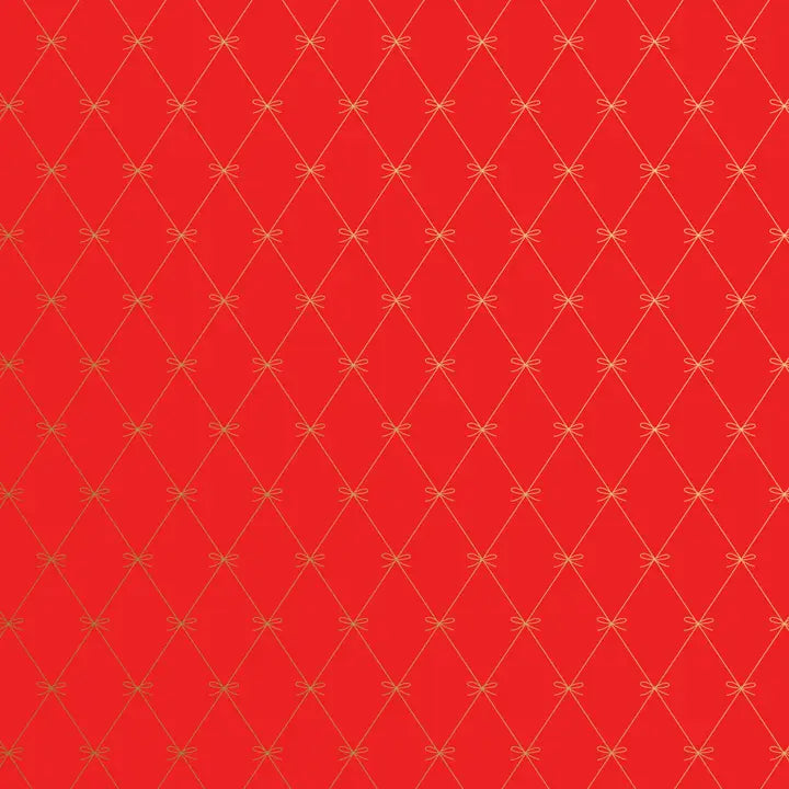 Gift Wrap - Jumbo Beautiful Bows Red