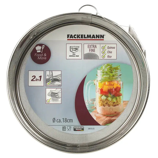 Fackelmann Extra Fine Stainless Steel Kitchen Sieve
