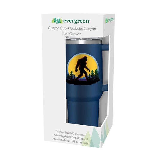 Bigfoot Canyon Tumbler: Double Wall Stainless Steel w/ Straw