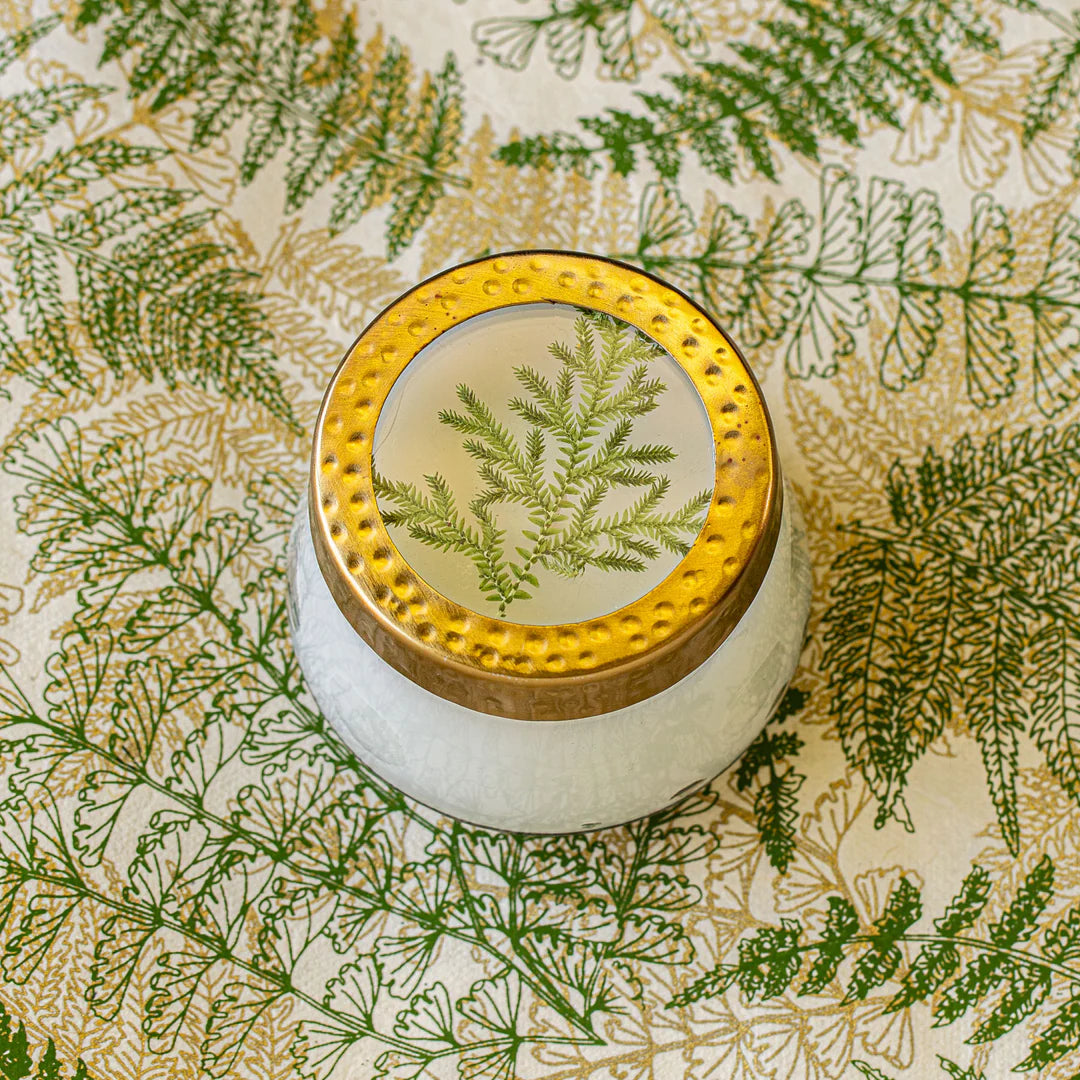 Forest Pressed Floral Candle by Rosy Rings