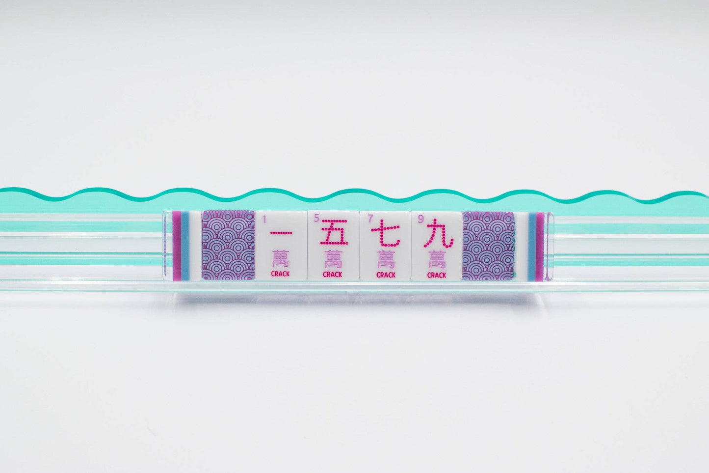 Crystal Confetti Purple - Mahjong Tile Set with a Sprinkle of Color