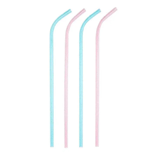 Wine Bottle Glitter Straws