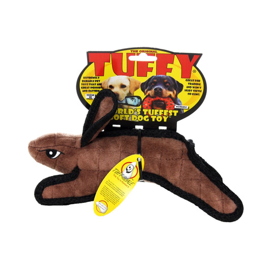 Tuffy Jr Barnyard Rabbit - Squeaky Dog Toy