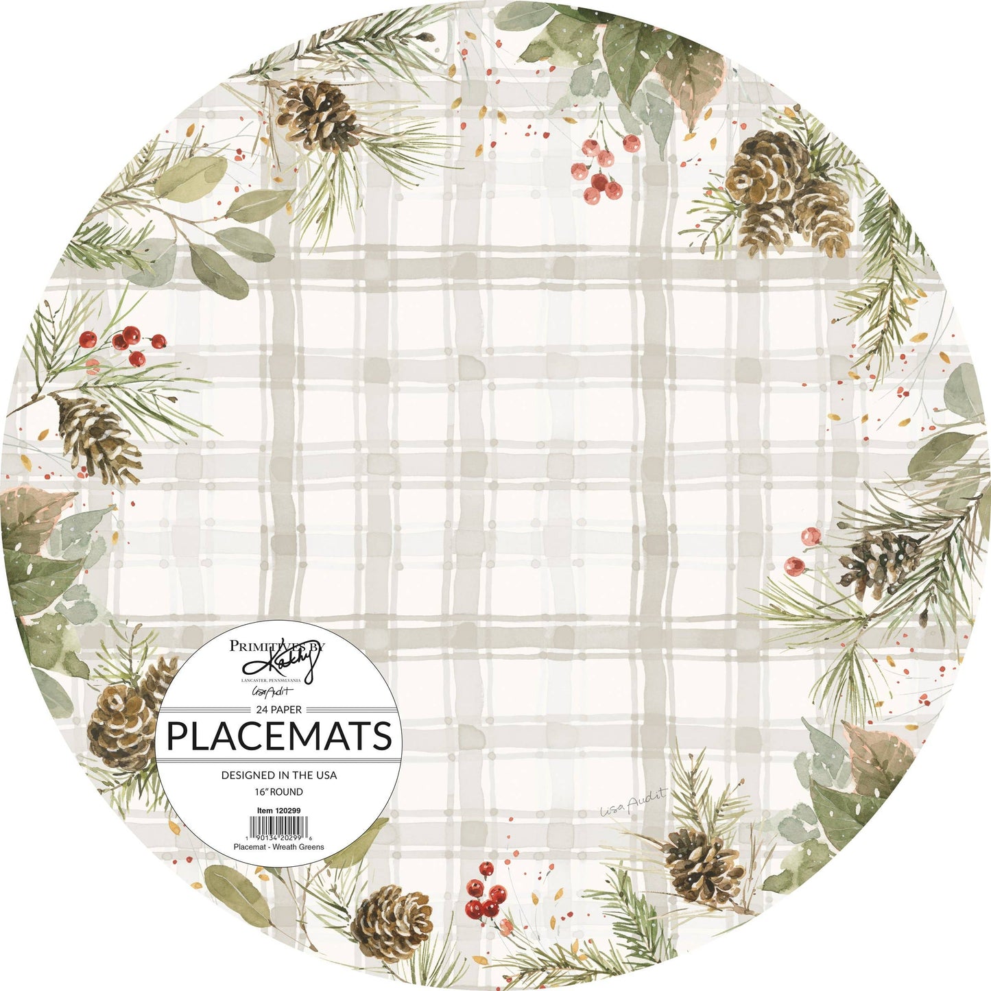 Winter Greenery Placemat