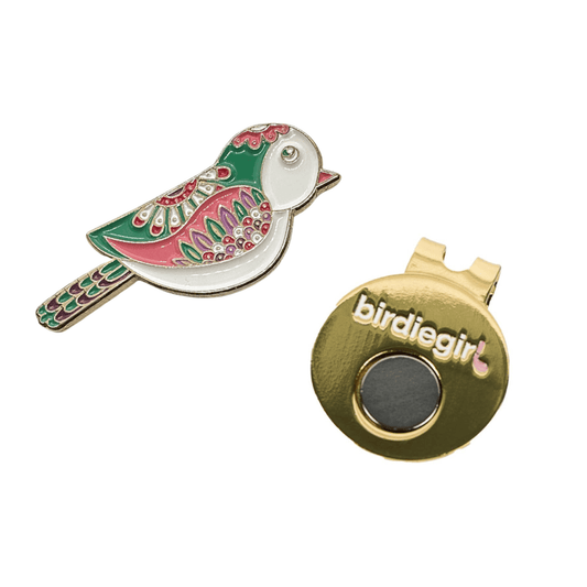 Birdie Women's Golf Ball Marker with Hat Clip